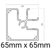 Knotwood Post Corner 65mm Internal Fix (2 9/16" x 2 9/16") - 5.65m (18'6") (20) USE WITH Infill KWINFC